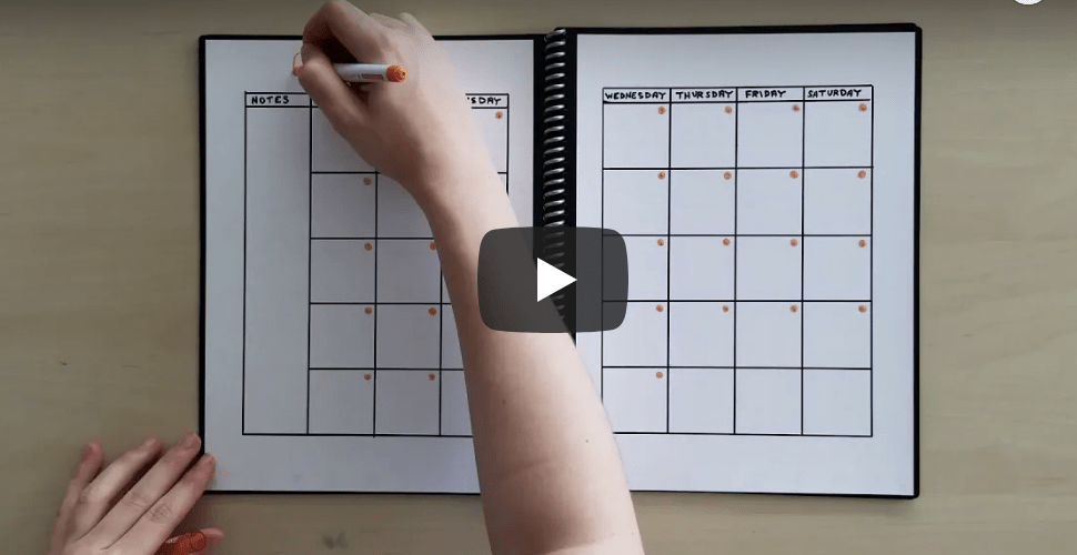 How to Make a Reusable Calendar in Your Rocketbook