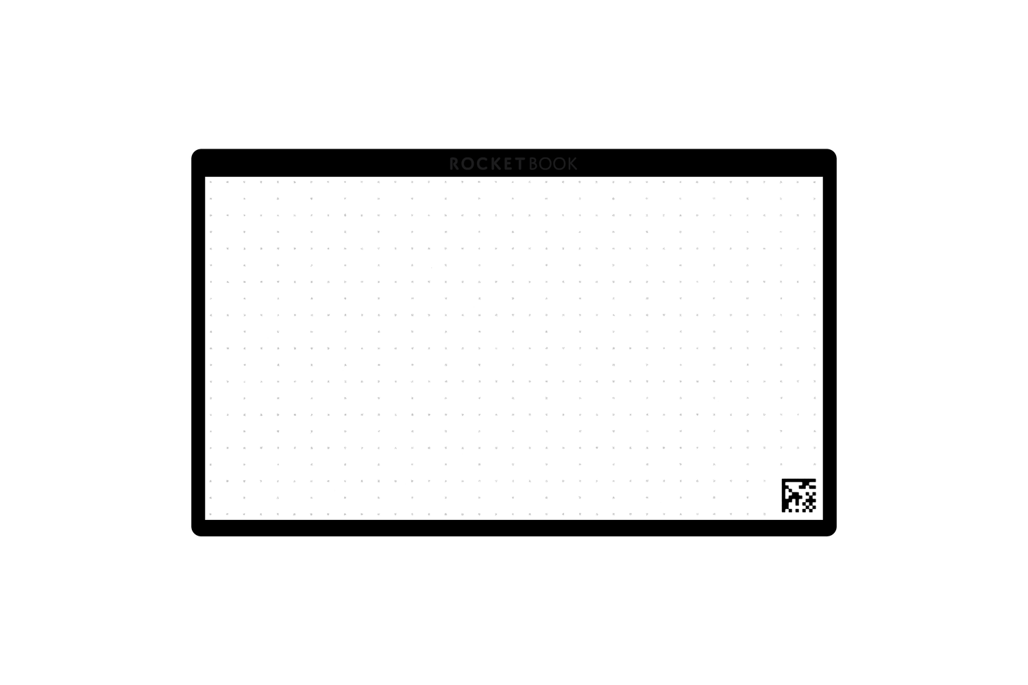 a black card with a dot-grid layout