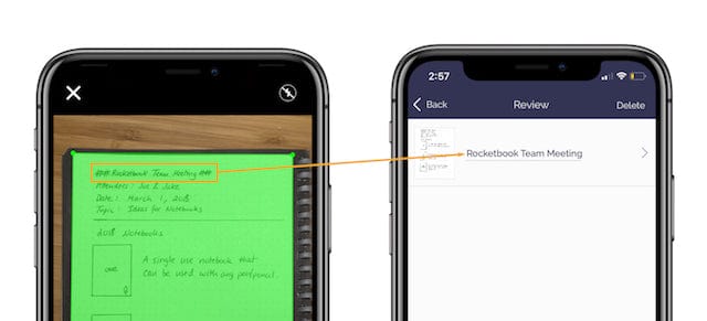 two smartphones side by side featuring smart titles feature