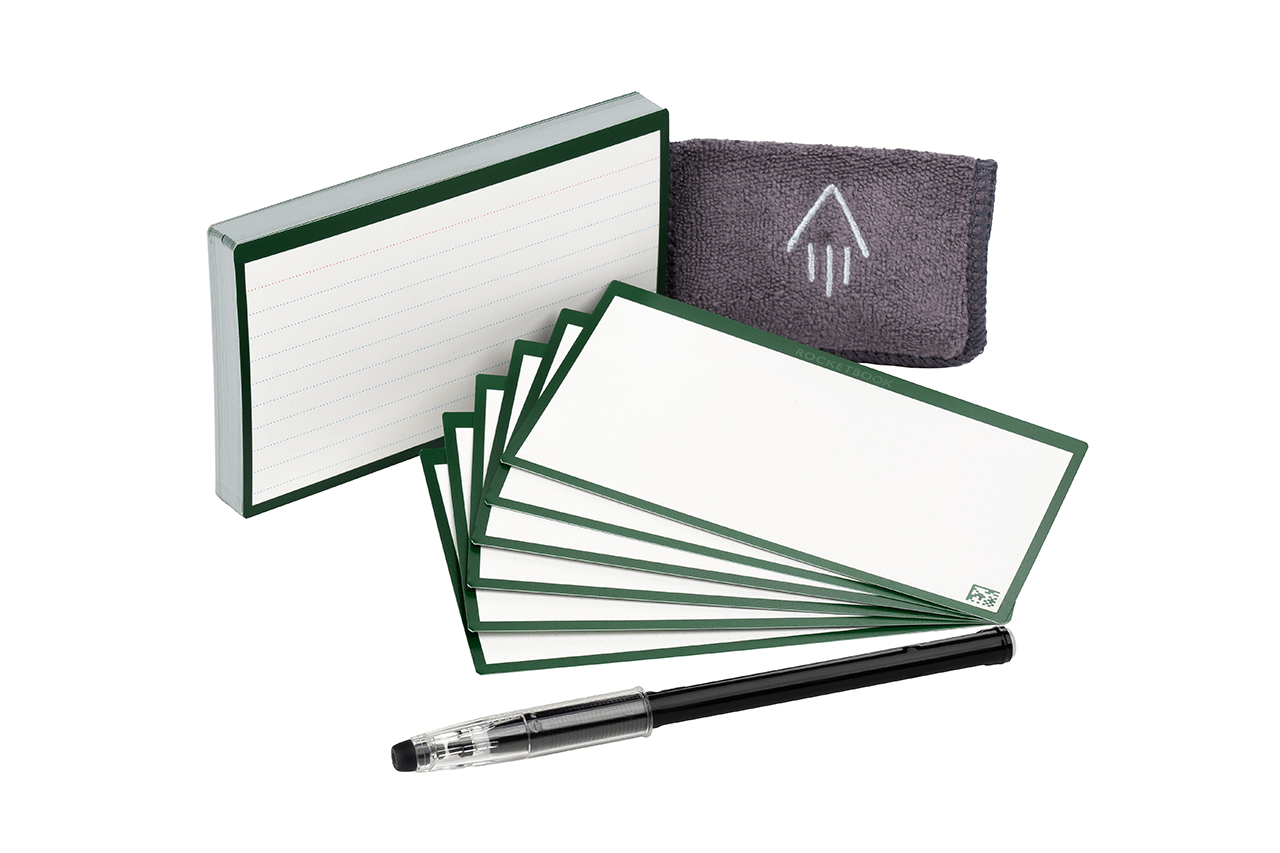 Index Cards, 3” x 5” Reusable Flash Cards