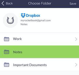 Integrating Dropbox with Your Rocketbook App
