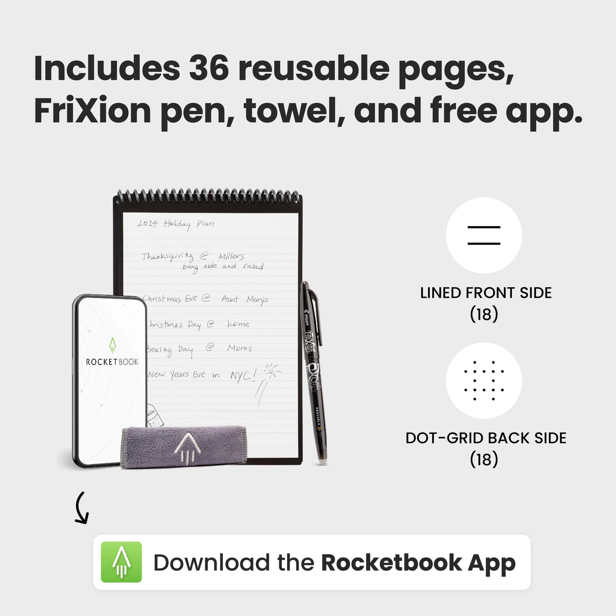 Reusable Notepad | Rocketbook Flip | Get Rocketbook