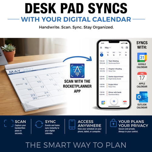 Rocketplanner Desk Calendar