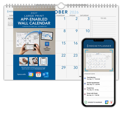 Rocketplanner Wall Calendar