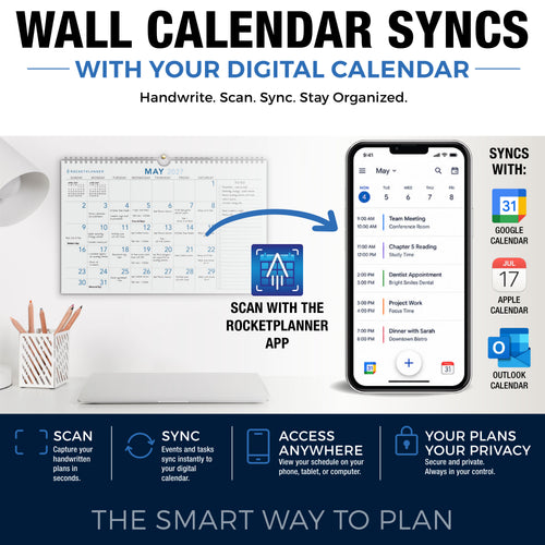 Rocketplanner Wall Calendar