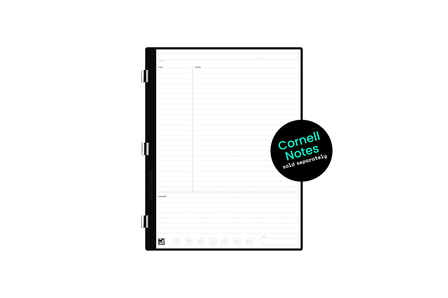 Executive size Rocketbook Pro Page Pack with Cornell notes template