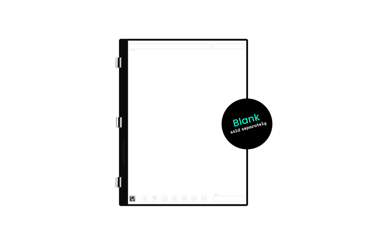 Letter size Rocketbook Pro Page Pack with blank template