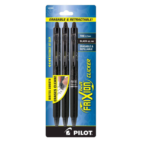 Kulspetspennor Pilot Frixion Clicker, 4-pack
