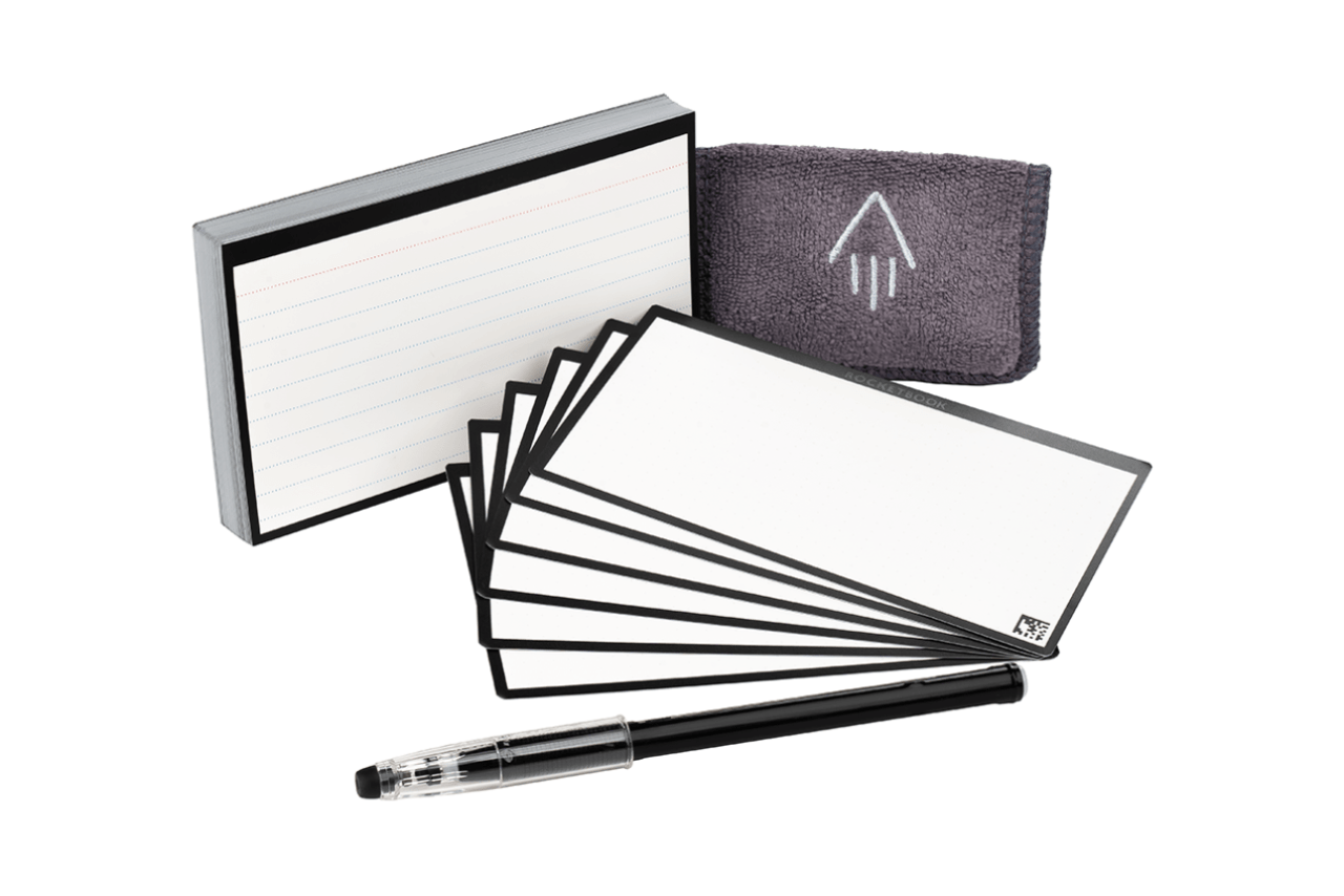 full set of Rocketbook index Black cards