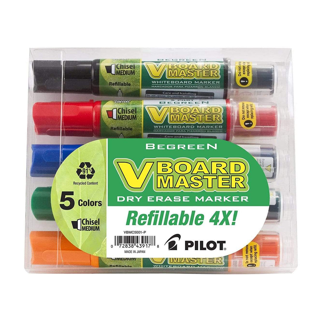 Pilot V Refillable Dry Erase Markers Rocketbook