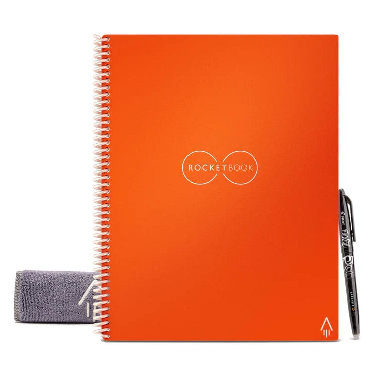 Rocketbook Core Smart Reusable Spiral Notebook, Teal, Executive Size  Eco-friendly Notebook (6 x 8.8)- 36 Lined Pages, Includes 1 Pen and  Microfiber