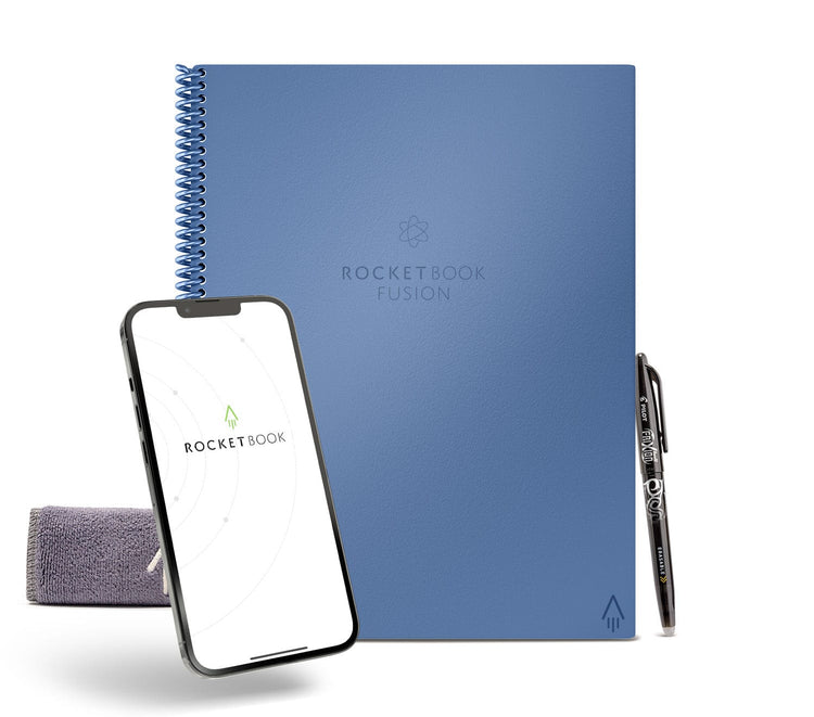 cobalt blue Rocketbook Fusion notebook