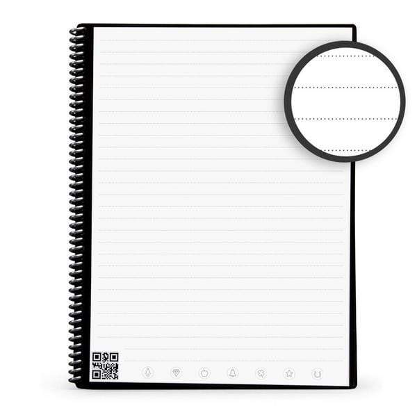 lined reusable notebook pages