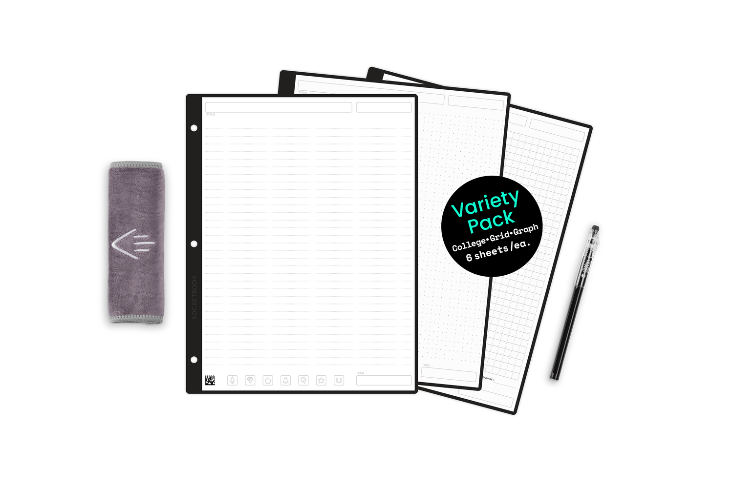 Black Paper Dot Grid: Simple Black Notebook With Black Pages