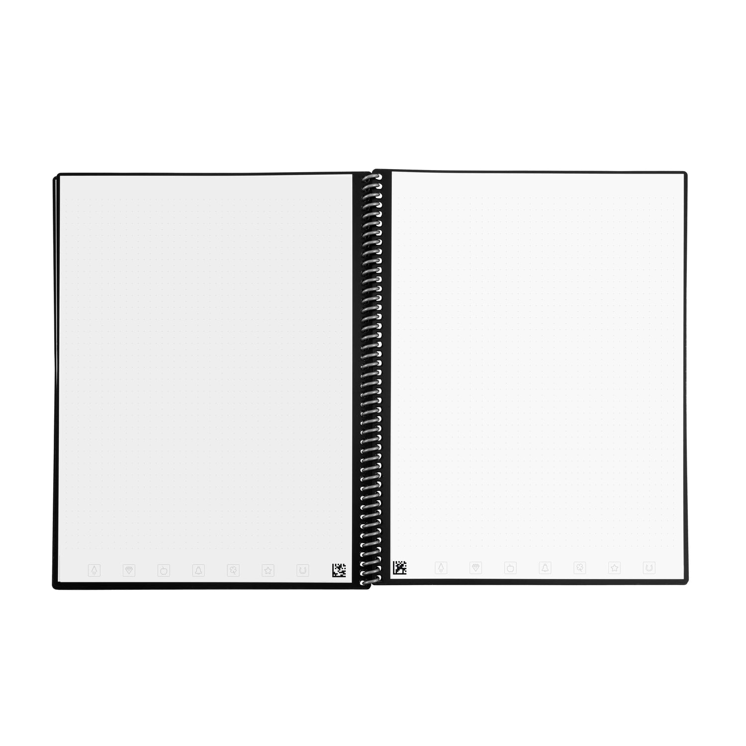 Blank sketchbook on white background, free space Stock Photo by