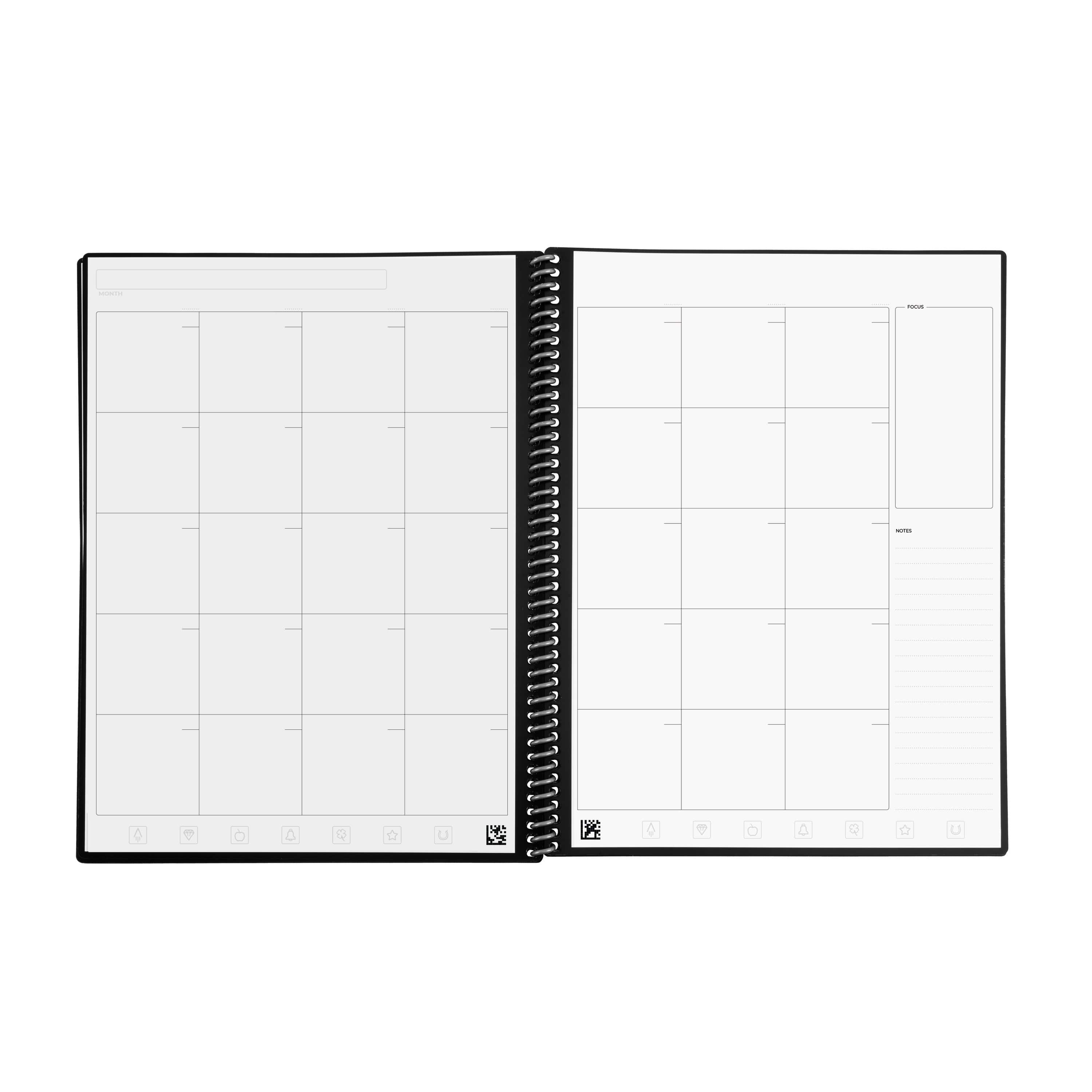 Undated Daily fashion 6 Months Spiral Bound Planner, 7