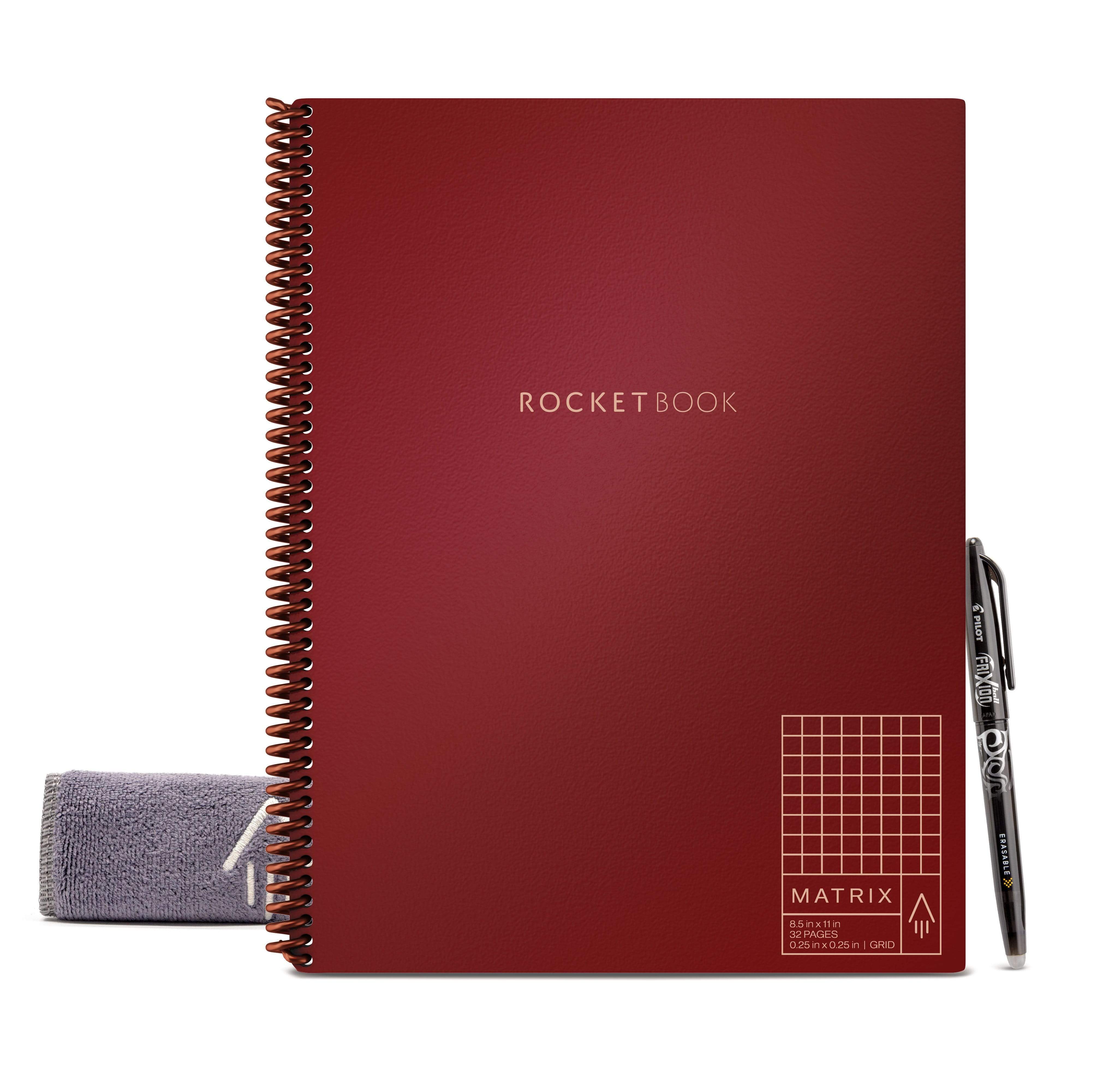 Paper Less Notebook Paperless Spiral Notebooks | Cloud-Based | Rocketbook