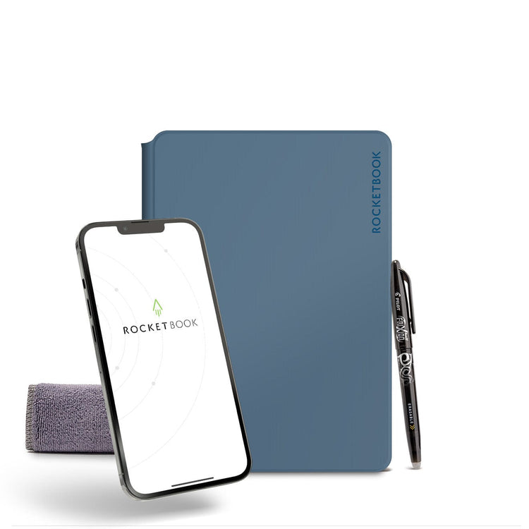 Rocketbook Pro with pen and cloth color:Coast Blue